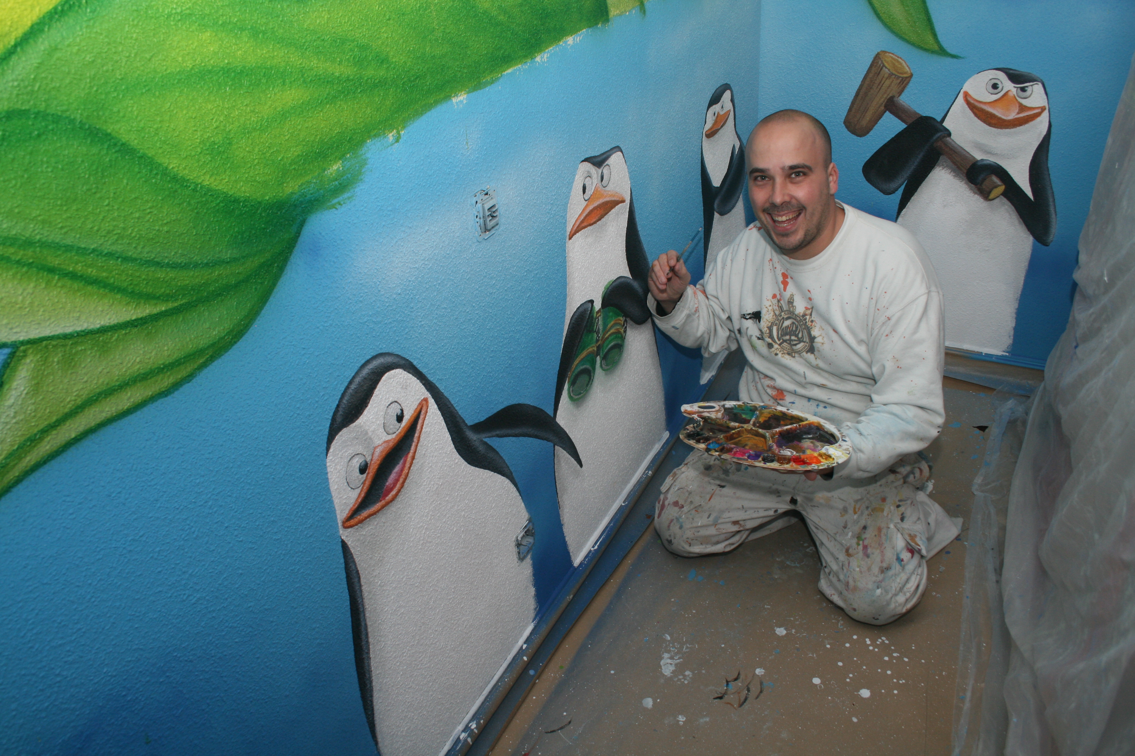 pintando pingüinos